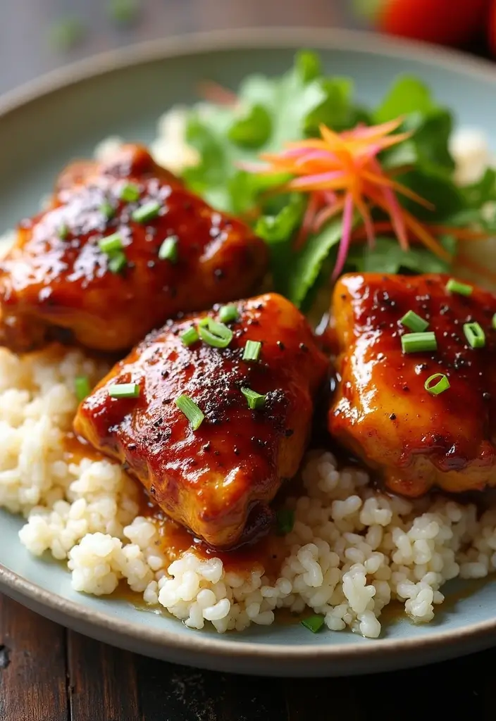30 High Protein Healthy Meals for Weight Loss & Strength - 8. Teriyaki Chicken Thighs