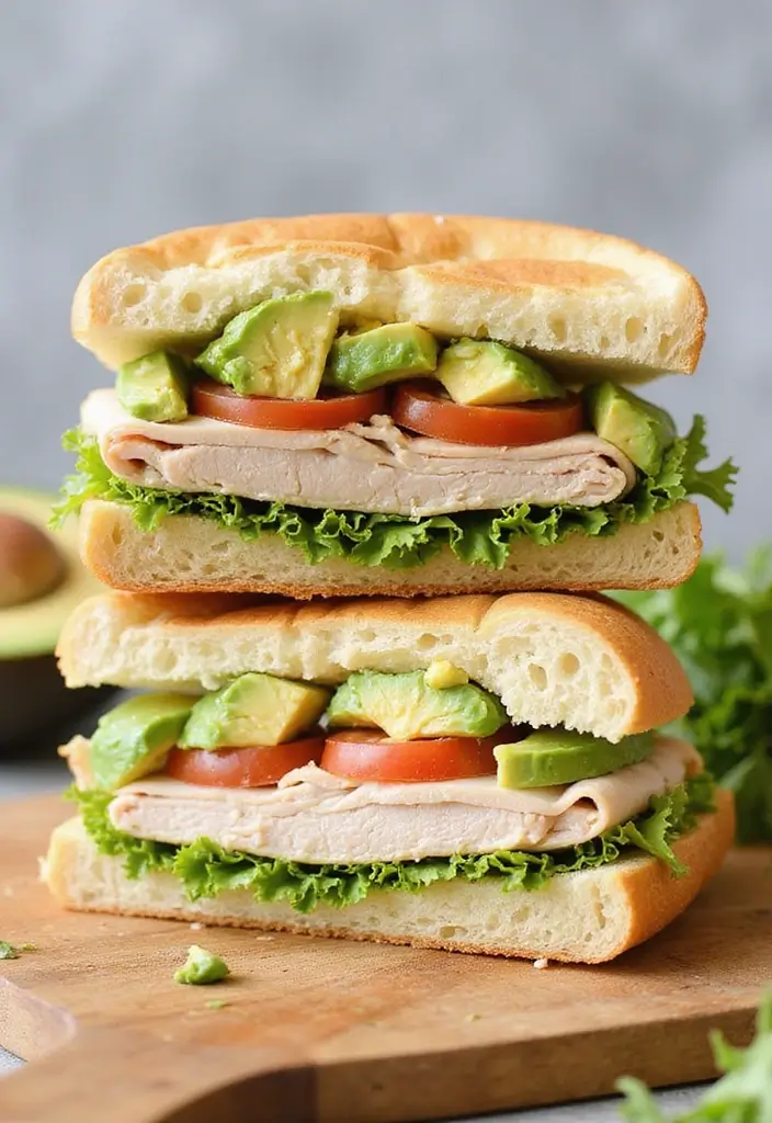 30 Quick & Easy Healthy Meals for Busy People - 13. Turkey & Avocado Club Sandwich