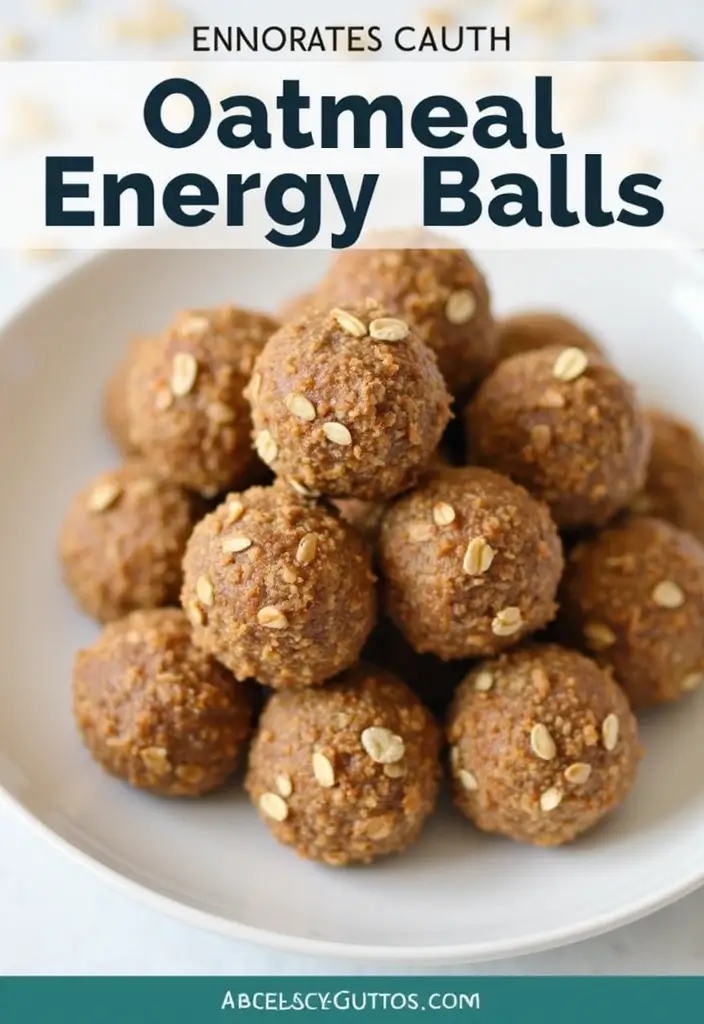 30 Quick & Easy Healthy Meals for Busy People - 21. Oatmeal Energy Balls