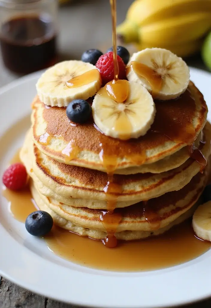30 Quick & Easy Healthy Meals for Busy People - 28. Banana Pancakes