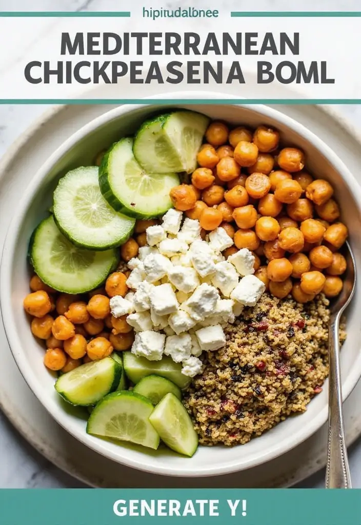 30 Quick & Easy Healthy Meals for Busy People - 29. Mediterranean Chickpea Bowl