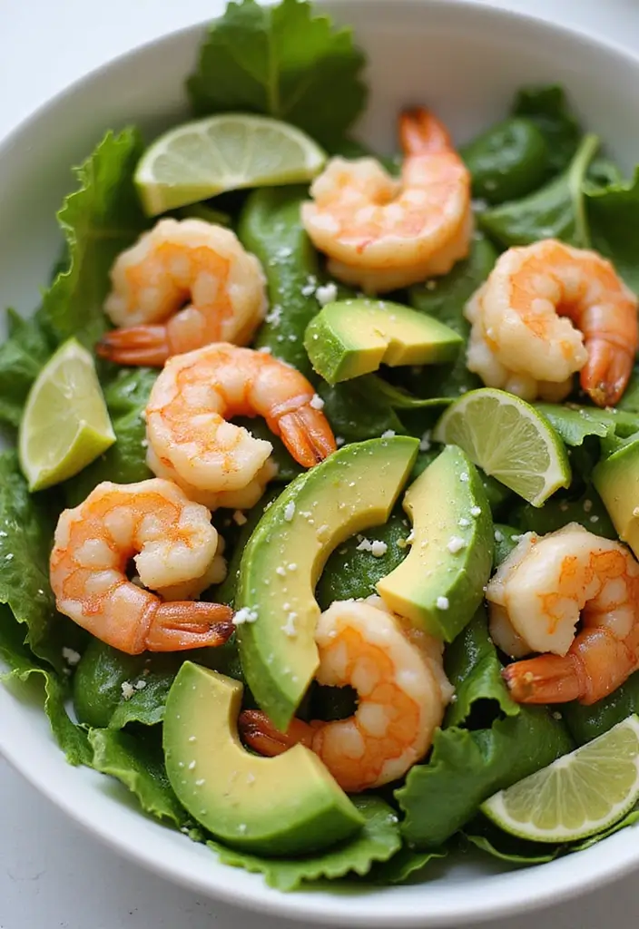 30 Quick & Easy Healthy Meals for Busy People - 7. Shrimp & Avocado Salad