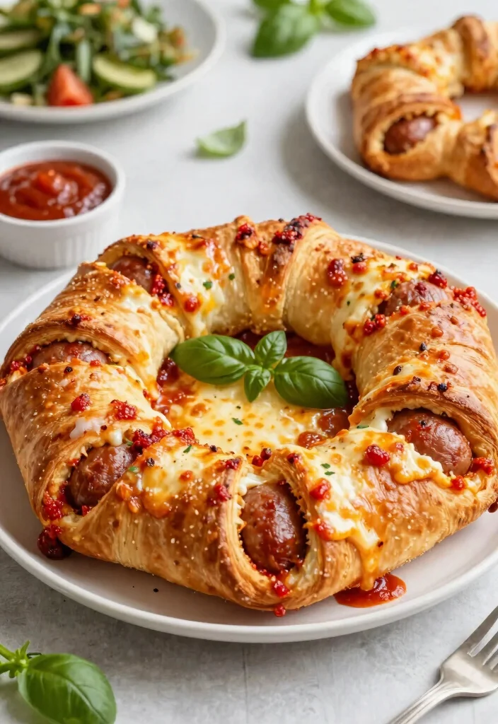 10 Crescent Roll Dinner Recipes for Fast Family-Friendly Meals - 9. Italian Sausage Crescent Roll Ring