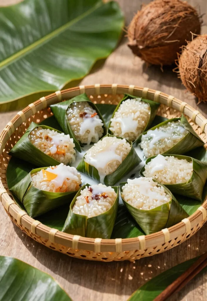 10 Filipino Dessert Recipes for Sweet Easy Traditional Treats - 5. Suman - Sticky Rice Cakes