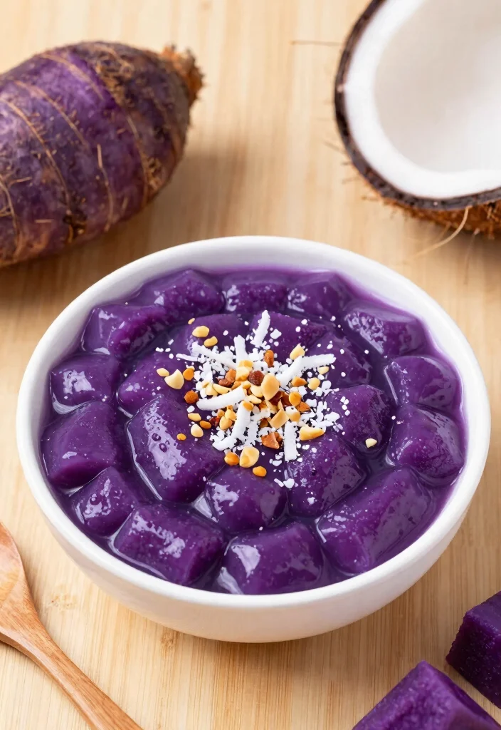10 Filipino Dessert Recipes for Sweet Easy Traditional Treats - 7. Ube Halaya - Purple Yam Delight