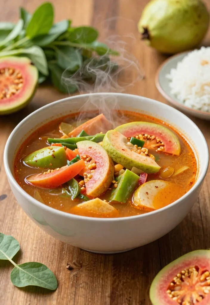 10 Filipino Vegetarian Recipes for Fresh Easy Plant Meals - 4. Sinigang na Baboy sa Bayabas (Guava Sour Soup)