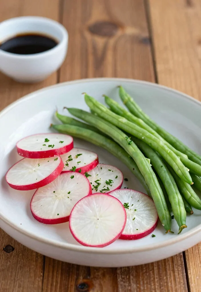 10 Filipino Vegetarian Recipes for Fresh Easy Plant Meals - 7. Labanos at Sitaw (Radish and String Beans Stir-Fry)