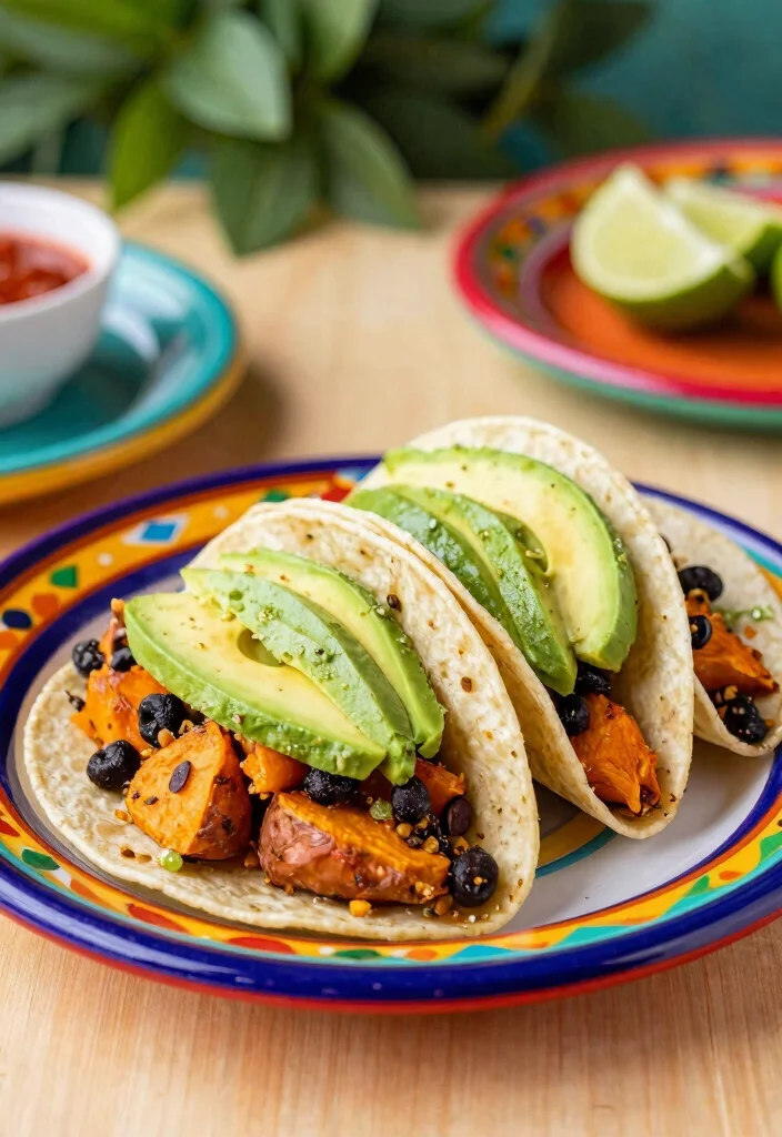10 GERD-Friendly Vegan Recipes for Gentle Simple Eating - 3. Sweet Potato and Black Bean Tacos