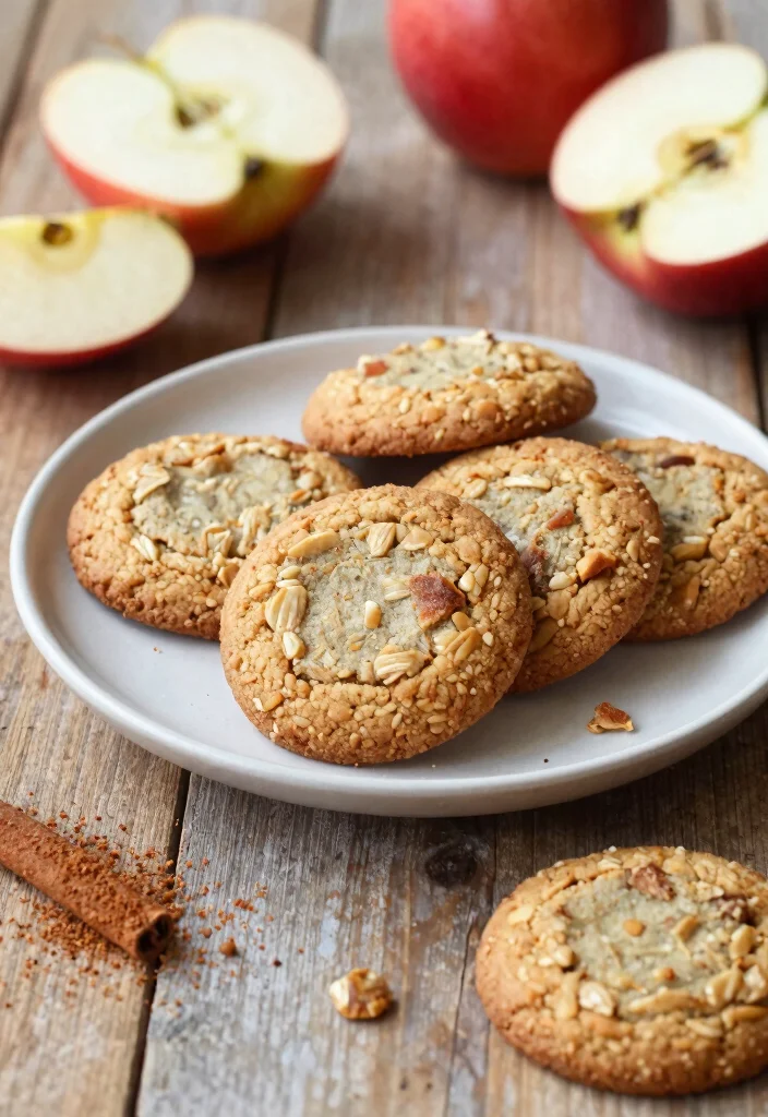 10 GERD-Friendly Vegan Recipes for Gentle Simple Eating - 9. Apple Cinnamon Oat Cookies