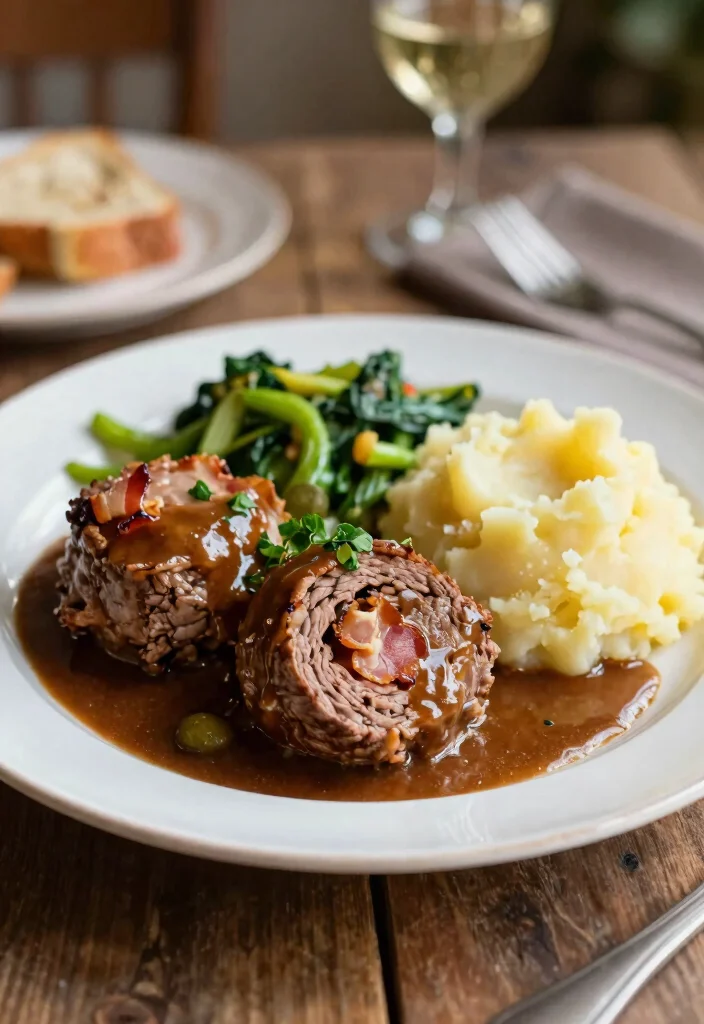 10 German Dinner Recipes for Cozy Hearty Homemade Meals - 5. Rinderroulade (Beef Roll)