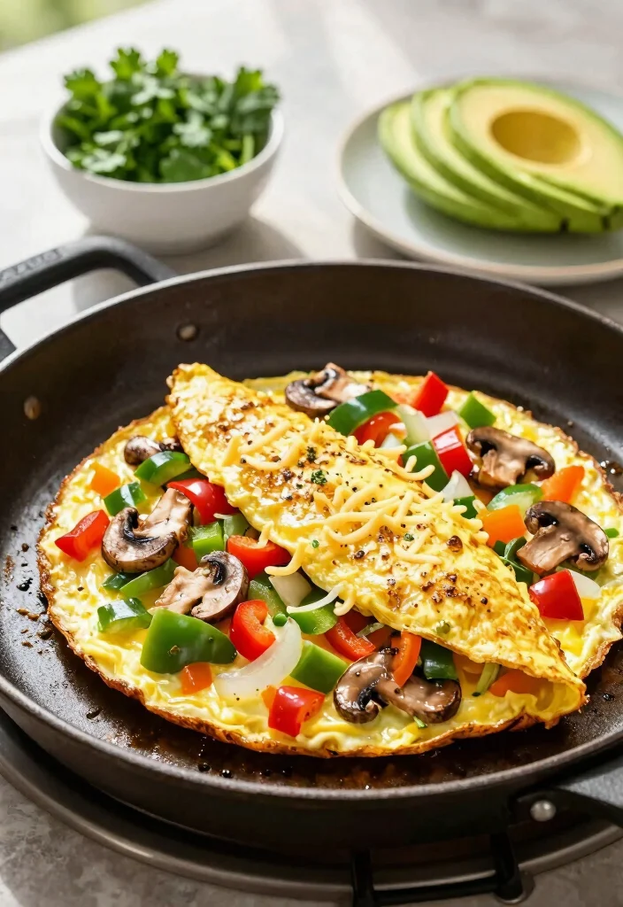 10 Keto Blackstone Recipes for Fast Hot-Off-the-Griddle Meals - 2. Veggie-Packed Omelette