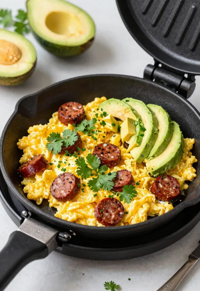 10 Keto Blackstone Recipes for Fast Hot-Off-the-Griddle Meals - 9. Chorizo and Egg Breakfast Bowl
