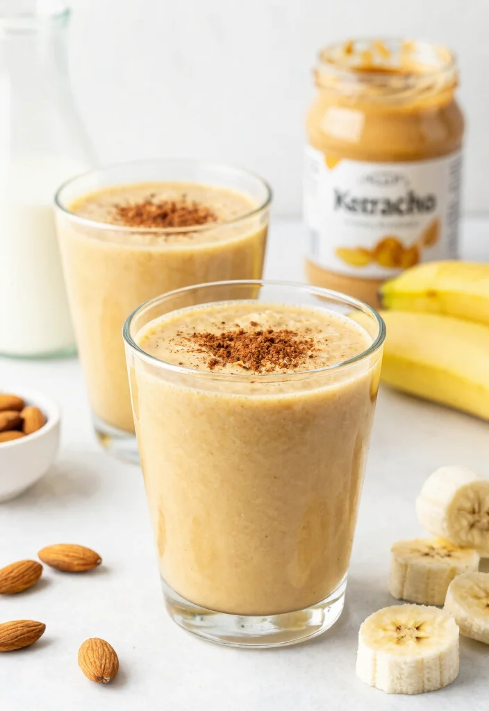10 Keto Peanut Butter Recipes for Simple High-Protein Treats - 8. Keto Peanut Butter Banana Smoothie