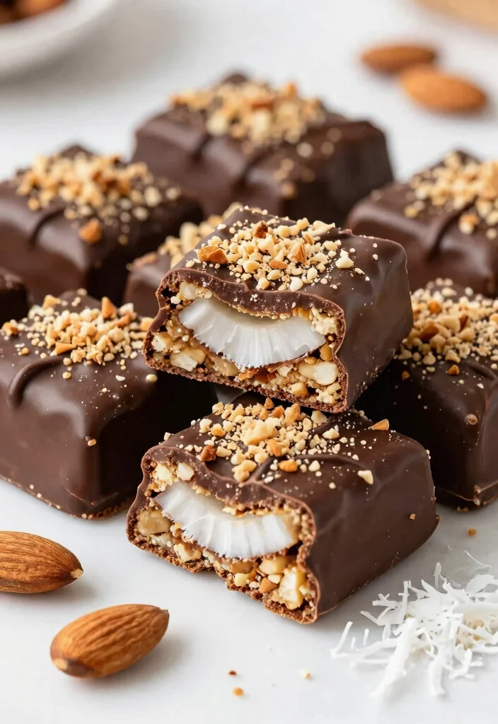 10 Keto Protein Powder Recipes for Simple High-Protein Treats - 3. Almond Joy Protein Bars