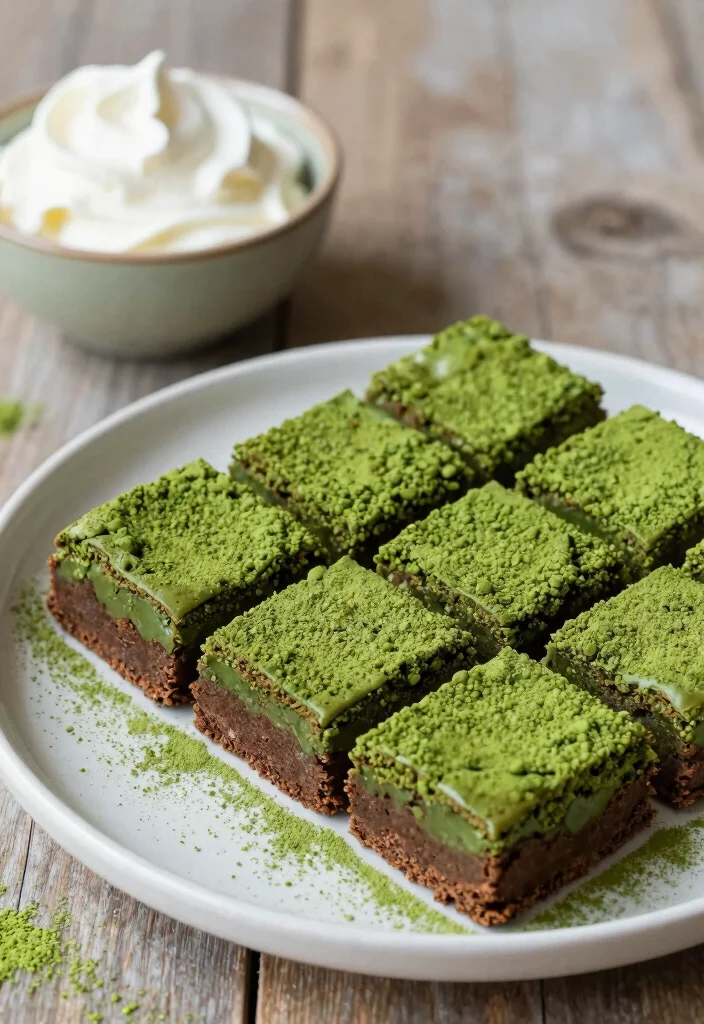 10 Keto Protein Powder Recipes for Simple High-Protein Treats - 4. Matcha Green Tea Protein Brownies