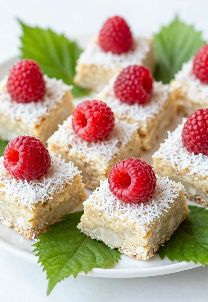 10 Keto Protein Powder Recipes for Simple High-Protein Treats - 5. Raspberry Coconut Protein Bars