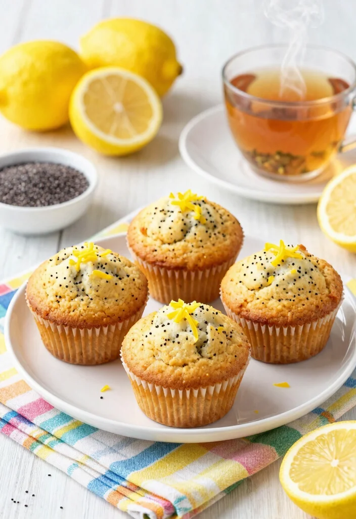 10 Keto Protein Powder Recipes for Simple High-Protein Treats - 8. Lemon Poppy Seed Protein Muffins