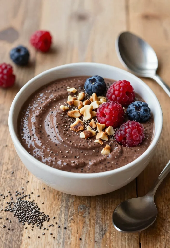 10 No-Oil Vegan Recipes for Clean Flavorful Plant Eating - 10. Vegan Chocolate Chia Pudding