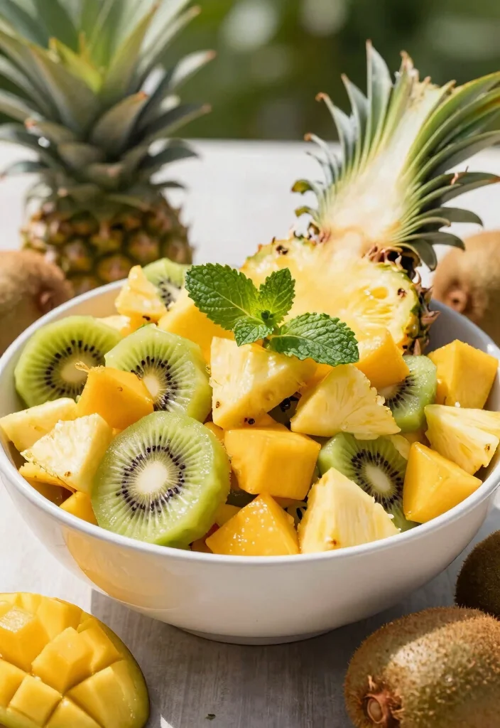 10 No-Oil Vegan Recipes for Clean Flavorful Plant Eating - 9. Tropical Fruit Salad