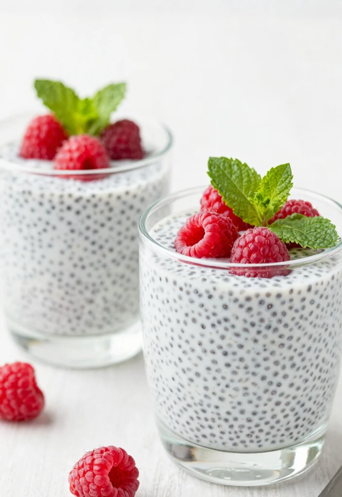 10 Romantic Plant-Based Valentine’s Dinner Recipes for Special Easy Home Nights - 10. Raspberry Chia Seed Pudding