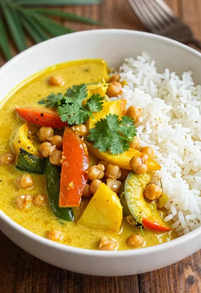10 Romantic Plant-Based Valentine’s Dinner Recipes for Special Easy Home Nights - 7. Thai Coconut Curry