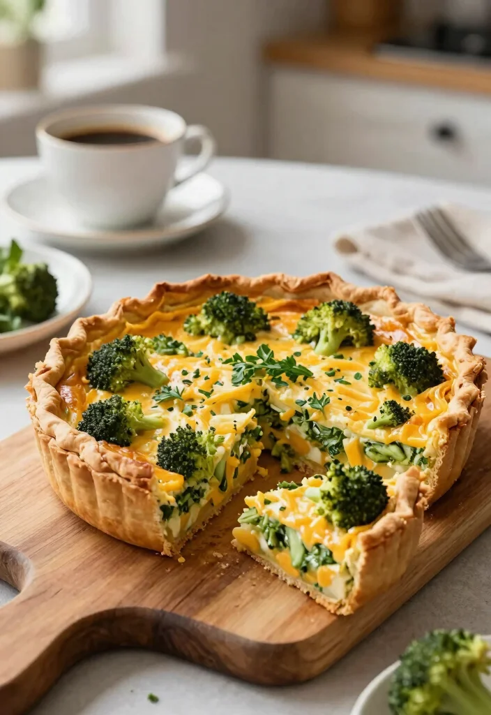 10 Trader Joe’s Vegetarian Recipes for Easy Budget-Friendly Meals - 4. Broccoli and Cheddar Quiche