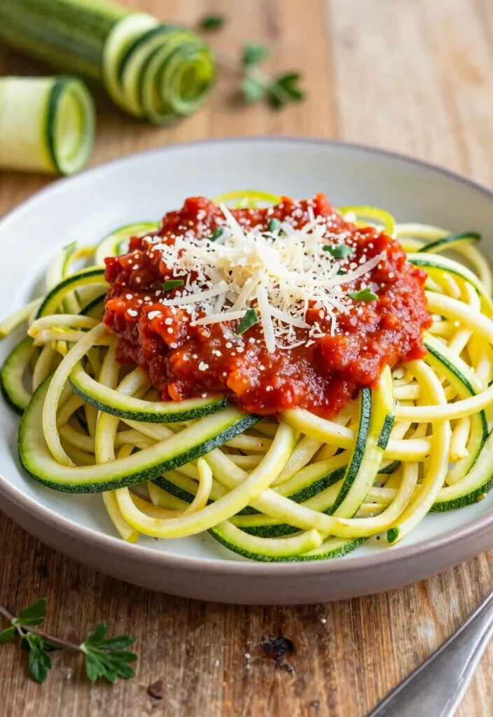 10 Trader Joe’s Vegetarian Recipes for Easy Budget-Friendly Meals - 9. Zucchini Noodles with Marinara