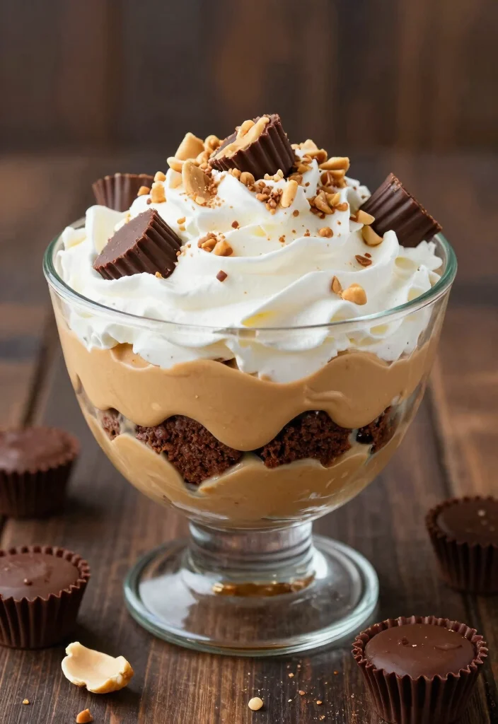 10 Trifle Dessert Recipes for Simple Layered Crowd Pleasers - 5. Peanut Butter Cup Trifle