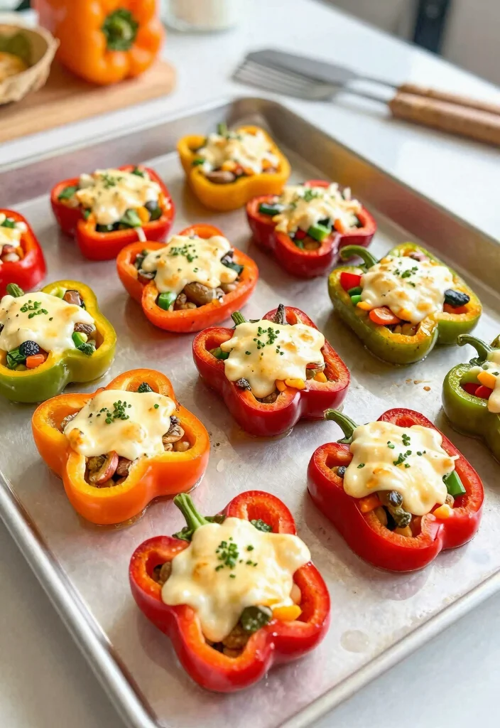 10 Vegan Bell Pepper Recipes for Fresh Flavorful Plates - 6. Bell Pepper Pizza Bites