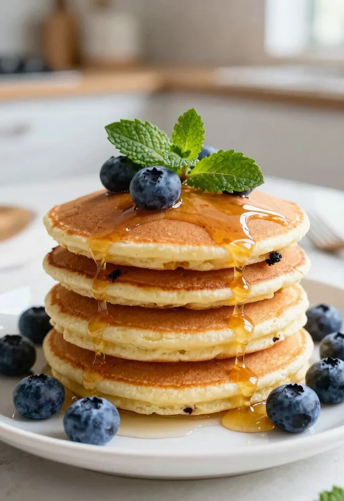 10 Vegan Blueberry Recipes for Fresh Sweet Plant-Based Treats - 1. Fluffy Vegan Blueberry Pancakes