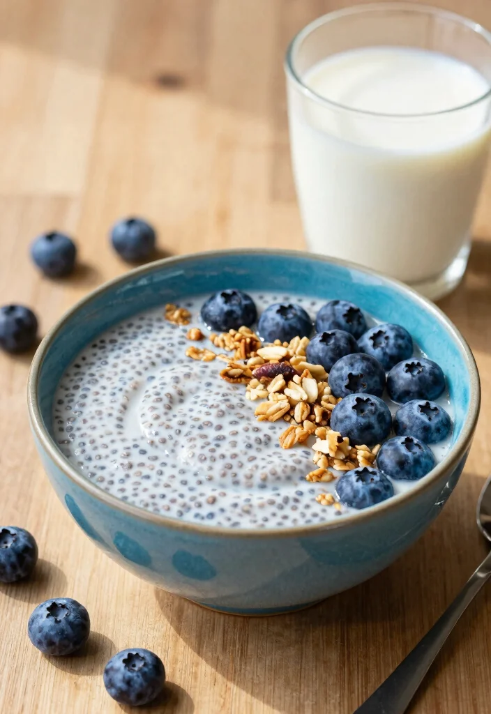 10 Vegan Blueberry Recipes for Fresh Sweet Plant-Based Treats - 3. Blueberry Chia Seed Pudding