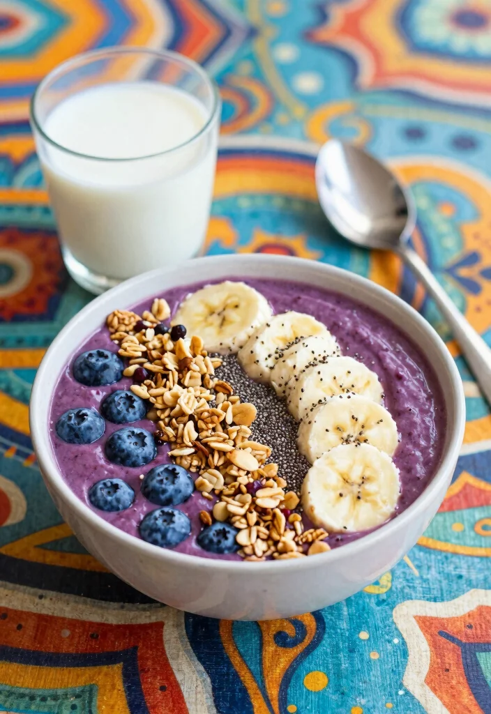10 Vegan Blueberry Recipes for Fresh Sweet Plant-Based Treats - 6. Blueberry Smoothie Bowl