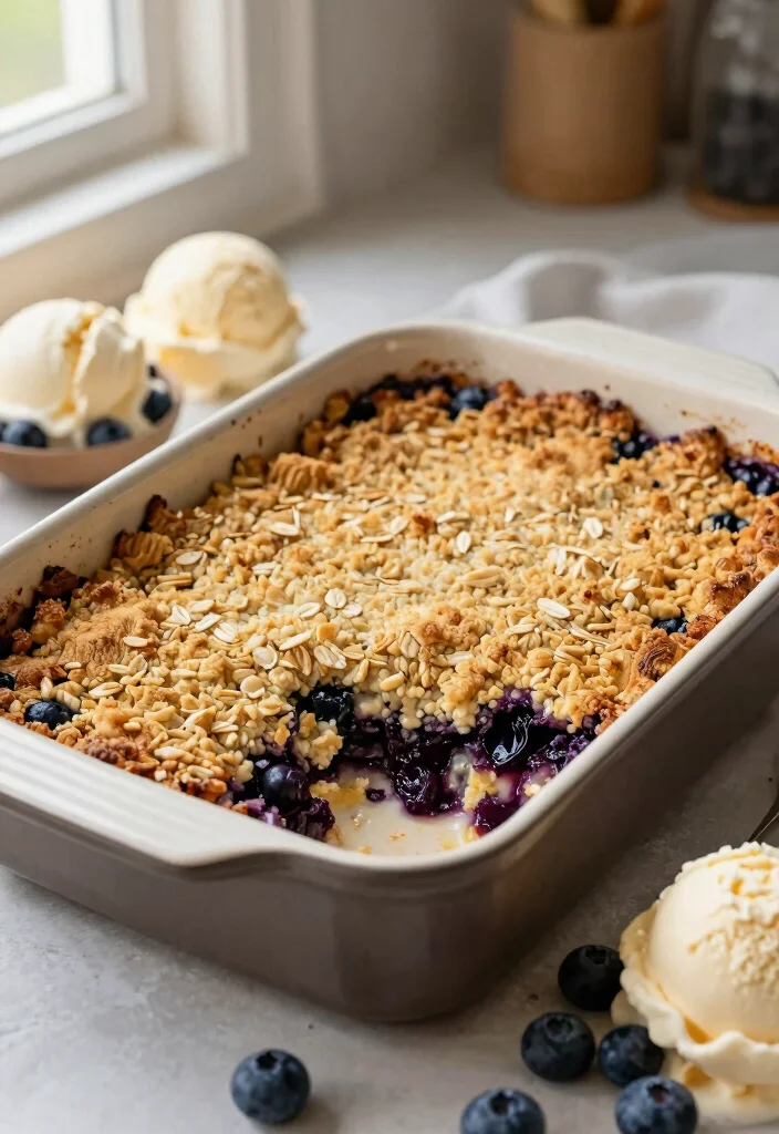 10 Vegan Blueberry Recipes for Fresh Sweet Plant-Based Treats - 9. Vegan Blueberry Crumble