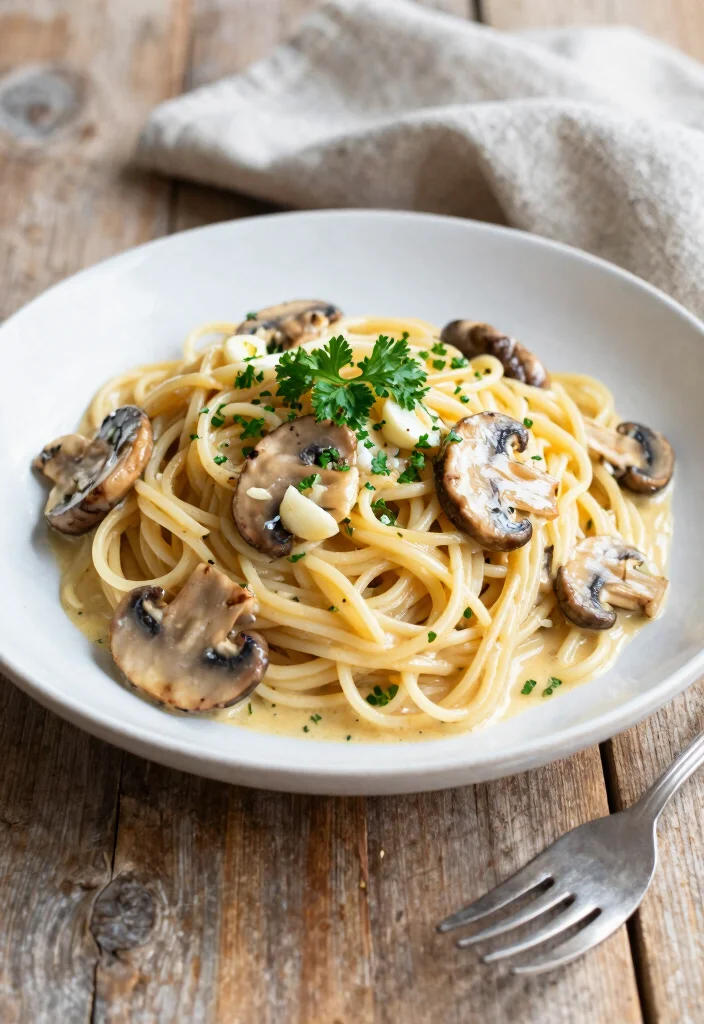10 Vegan Oyster Mushroom Recipes for Simple Meaty Plant Dishes - 1. Savory Garlic Butter Oyster Mushroom Pasta