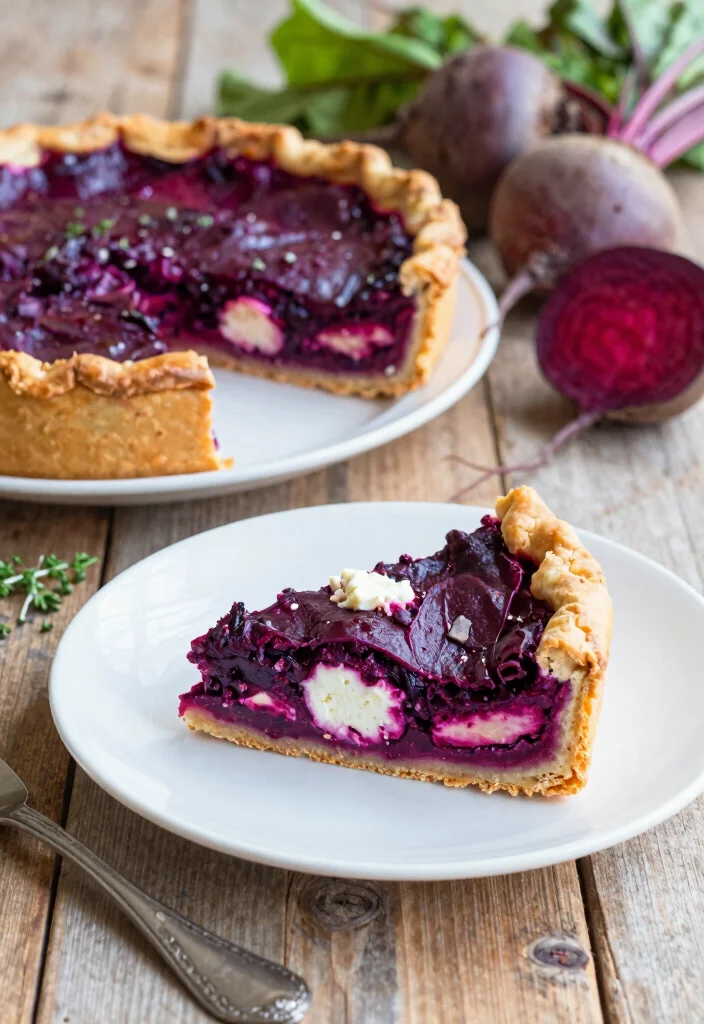 10 Vegan Savory Pie Recipes for Cozy Plant-Based Comfort - 5. Beetroot and Feta Pie