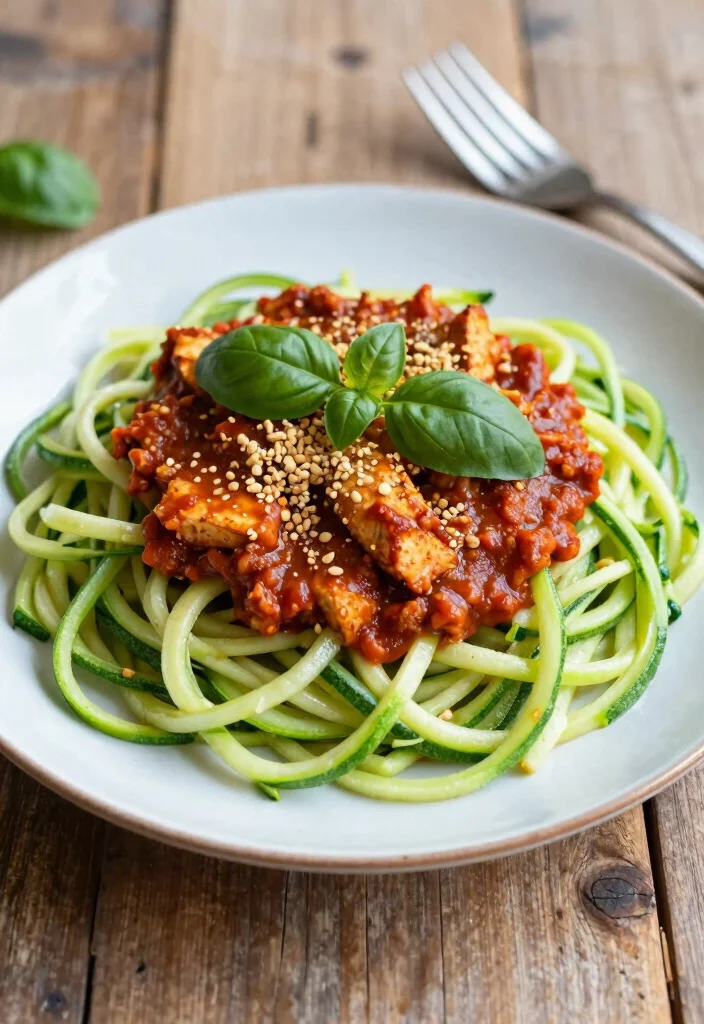 10 Vegan Tempeh Recipes for Easy High-Protein Plant Meals - 4. Tempeh Bolognese over Zucchini Noodles