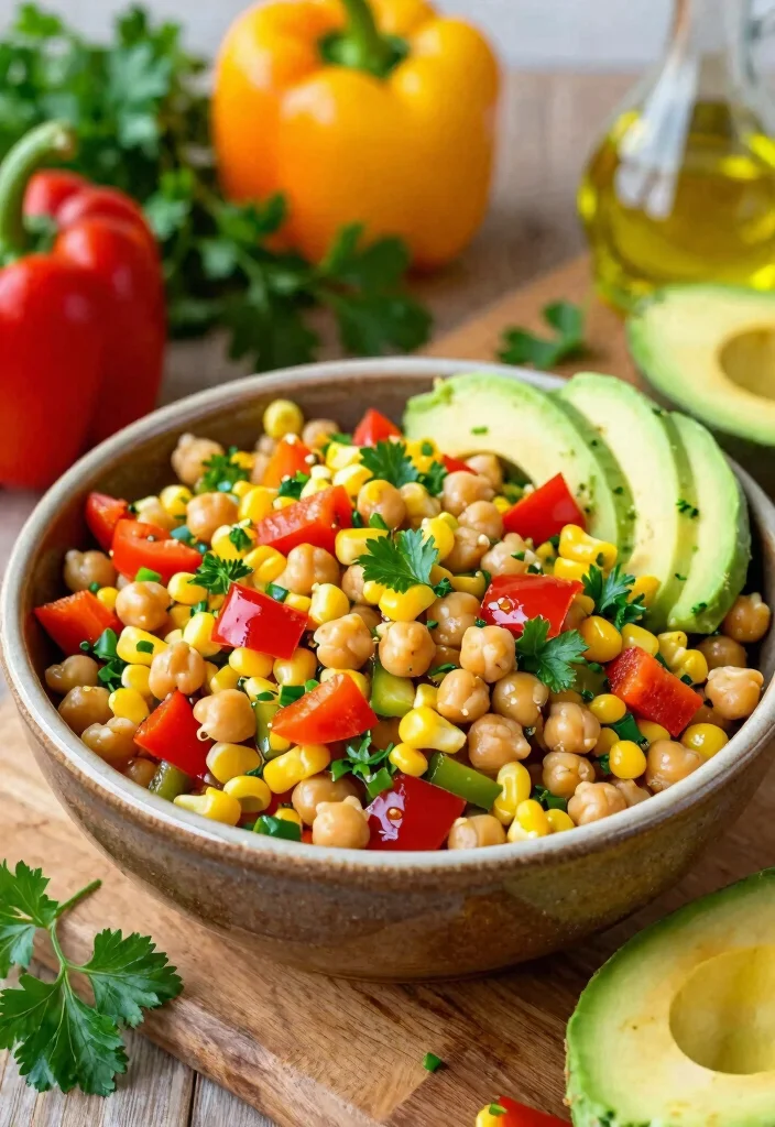 10 Vegetarian Cajun Recipes for Bold Flavorful Plant-Based Meals - 2. Zesty Cajun Chickpea Salad
