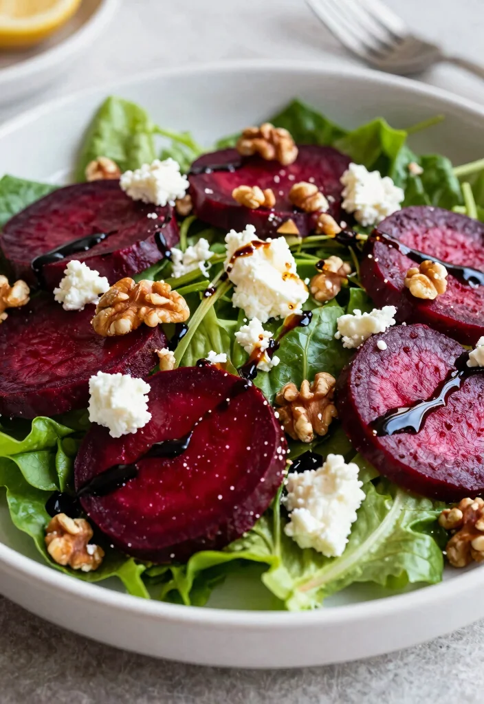 10 Vegetarian Dinner Party Recipes for Easy Elegant Meals - 9. Beet and Goat Cheese Salad