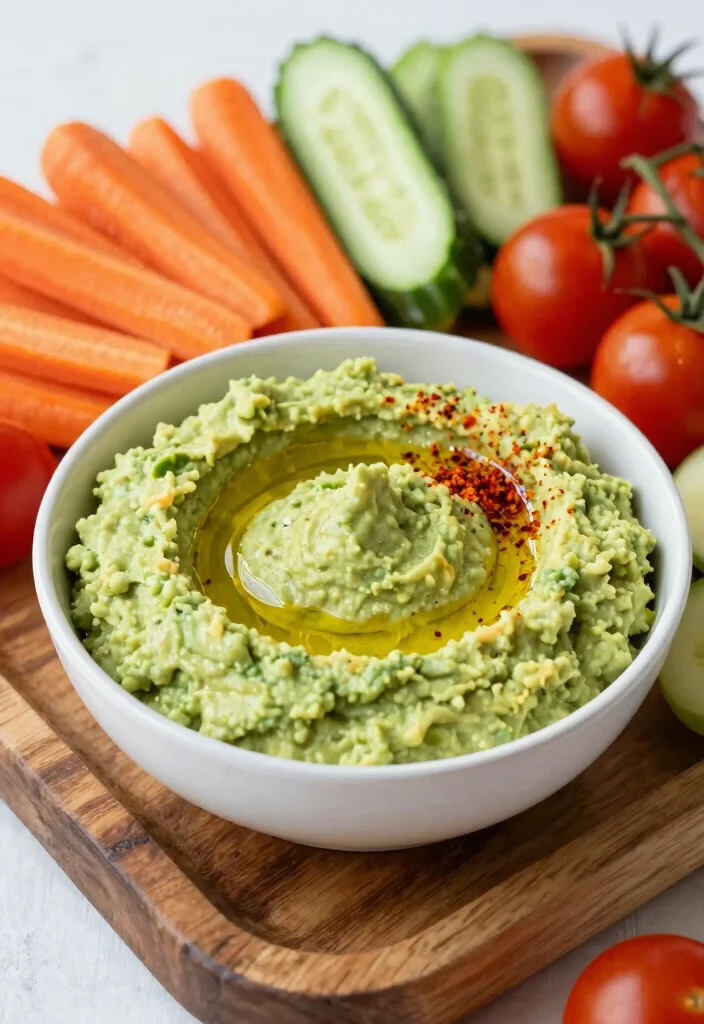 10 Vegetarian Dip Recipes for Simple Crowd-Friendly Snacks - 1. Creamy Avocado Hummus