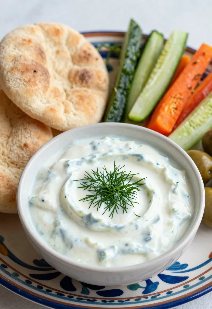 10 Vegetarian Dip Recipes for Simple Crowd-Friendly Snacks - 6. Classic Tzatziki Sauce
