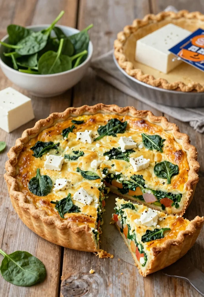 10 Vegetarian Egg Recipes for Easy Protein-Packed Meals - 1. Vegetable Quiche with Spinach and Feta