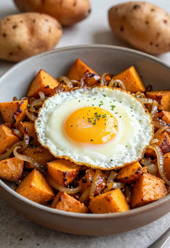 10 Vegetarian Egg Recipes for Easy Protein-Packed Meals - 10. Egg and Sweet Potato Breakfast Hash