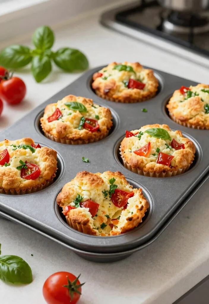 10 Vegetarian Egg Recipes for Easy Protein-Packed Meals - 5. Tomato and Basil Egg Muffins