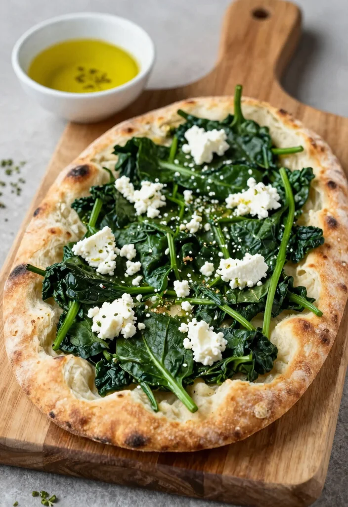 10 Vegetarian Flatbread Recipes for Easy Fresh Weeknight Plates - 2. Spinach and Feta Flatbread