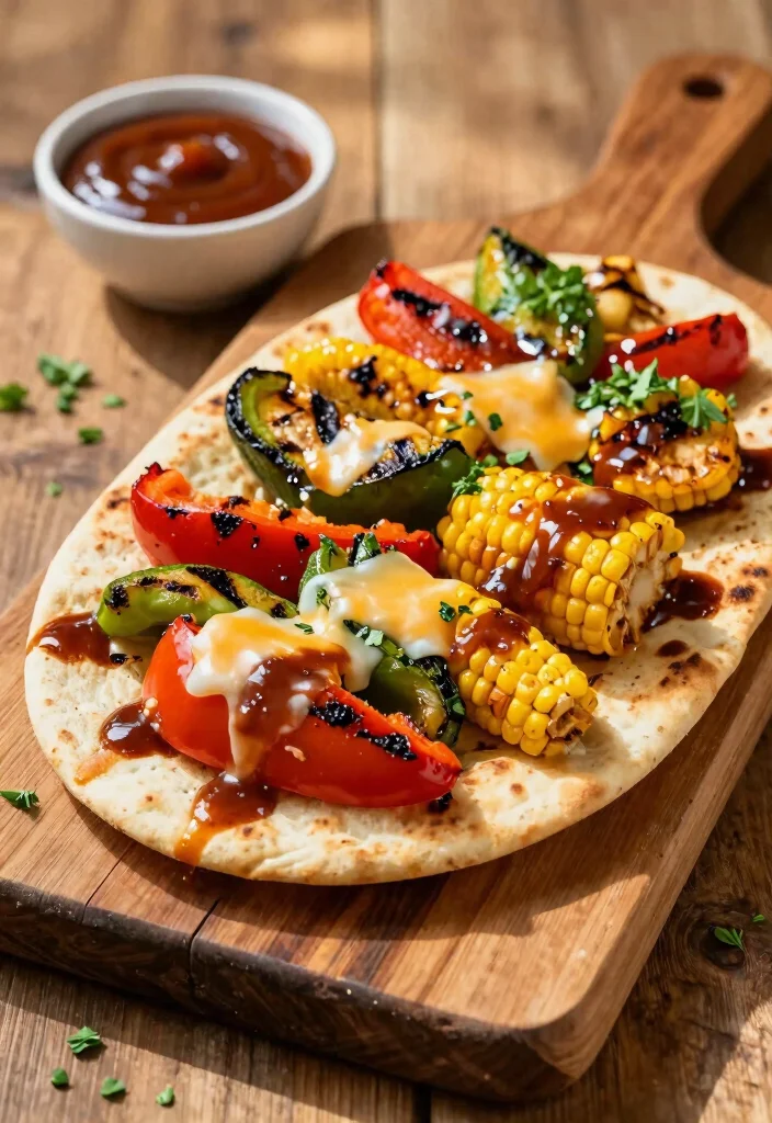 10 Vegetarian Flatbread Recipes for Easy Fresh Weeknight Plates - 6. BBQ Veggie Flatbread