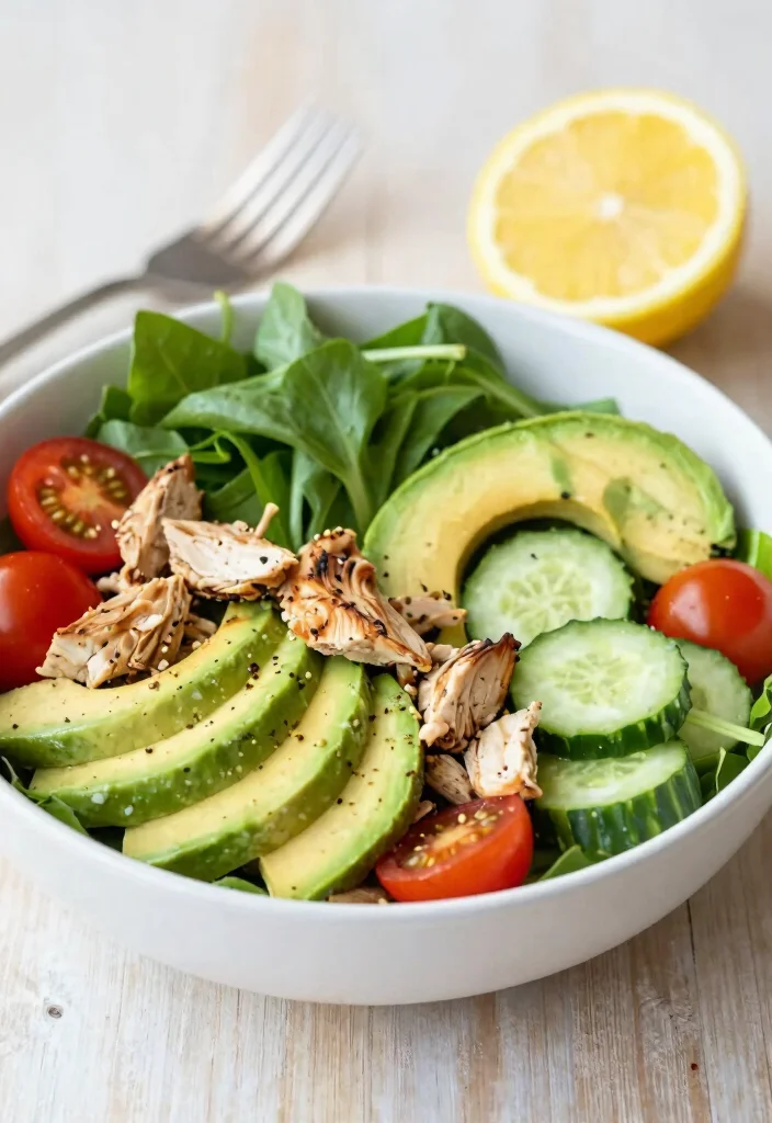 12 Affordable Keto Recipes for Cheap Easy Low-Carb Eating - 2. Chicken Avocado Salad