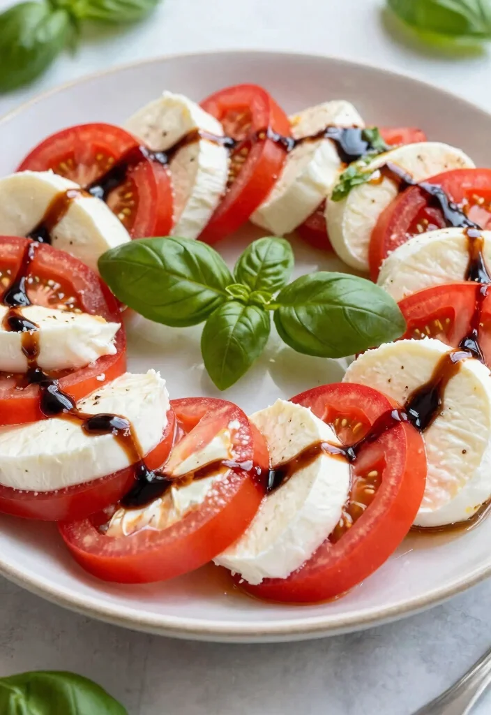 12 Affordable Keto Recipes for Cheap Easy Low-Carb Eating - 9. Caprese Salad with Balsamic Glaze