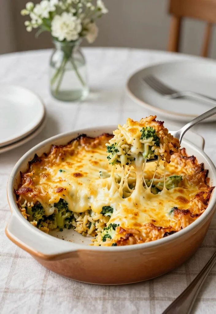 12 Easy Rice Dinner Recipes for Simple Budget-Friendly Nights - 2. Cheesy Broccoli Rice Casserole