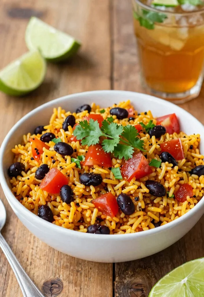 12 Easy Rice Dinner Recipes for Simple Budget-Friendly Nights - 3. Spanish Rice with Black Beans