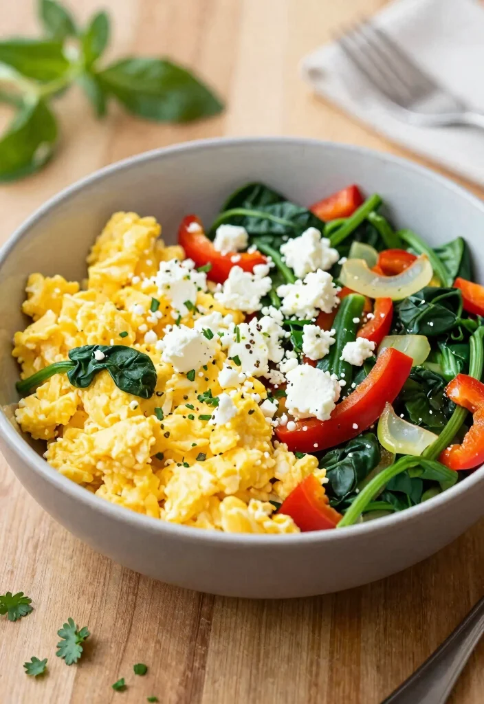 12 Fat-Loss Dinner Recipes for Light High-Protein Weeknights - 10. Egg and Veggie Breakfast Bowl